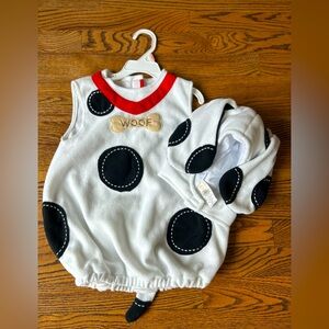 Pottery Barn Kids Puppy Dalmatian Dog Halloween Costume 2T-3T with Matching Hat.